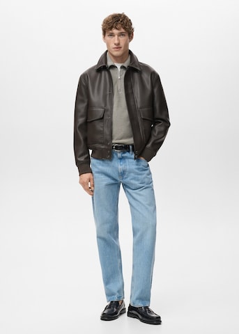 MANGO MAN Between-Season Jacket 'Ely' in Brown