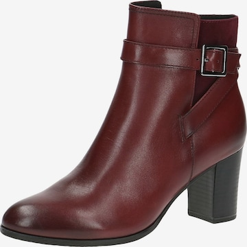 CAPRICE Ankle Boots in Rot: predná strana