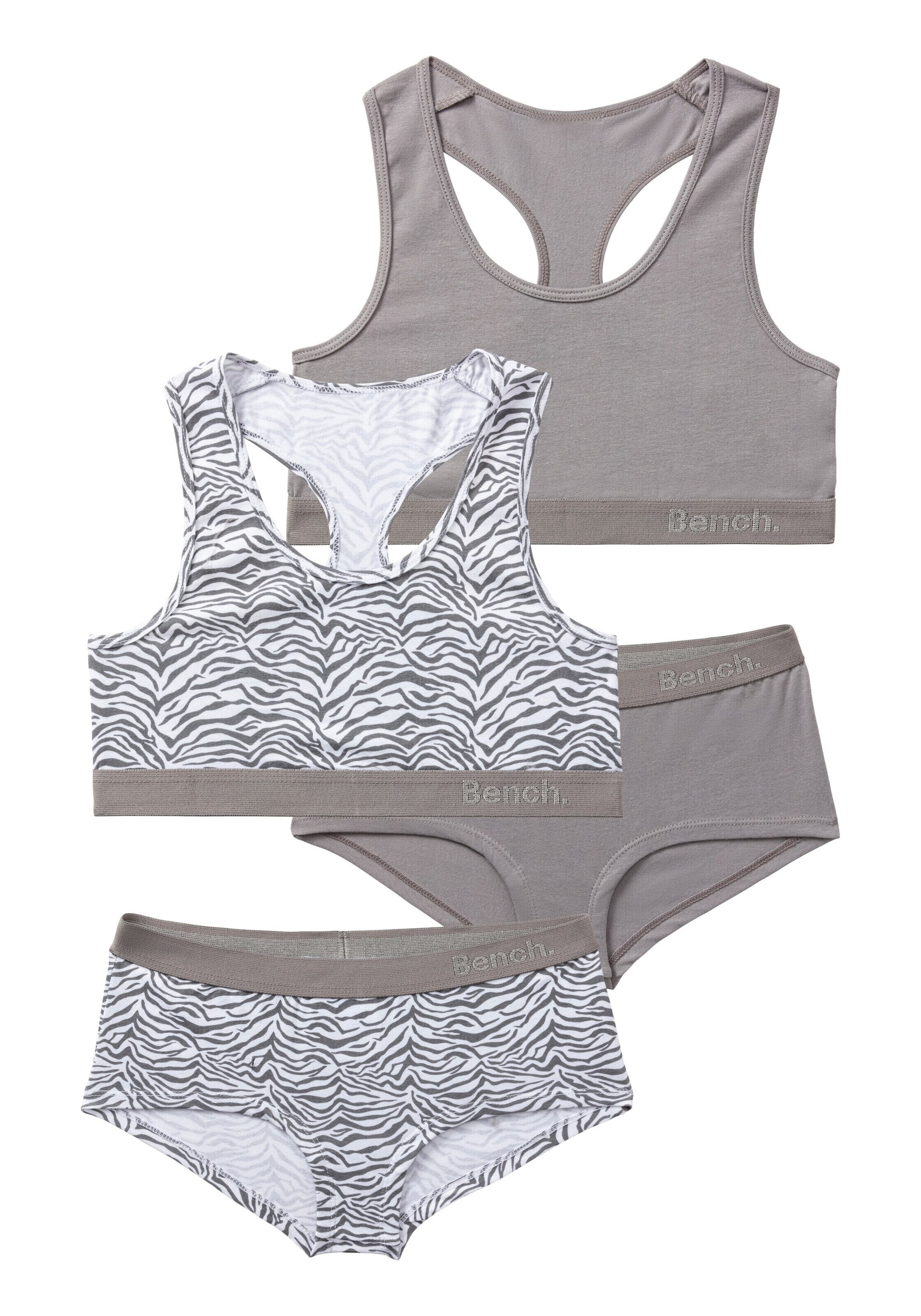 LASCANA Underwear Set in Grey: front