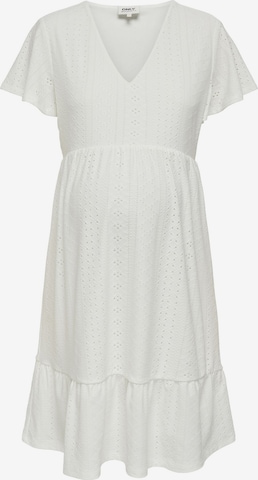 Only Maternity Dress in White: front