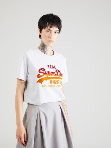 Superdry T-Shirt in Grau: predná strana