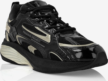 Sneaker bassa 'Pegasus' di Plein Sport in nero: frontale