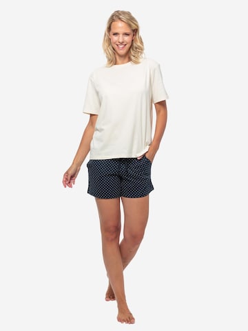 SCHIESSER Pyjama 'Cotton' in Wit