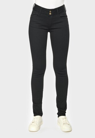 Le Temps Des Cerises Skinny Jeans 'ULTRAPUL' in Black: front
