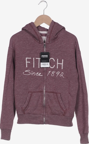Abercrombie & Fitch Kapuzenpullover XS in Rot: Vorderseite