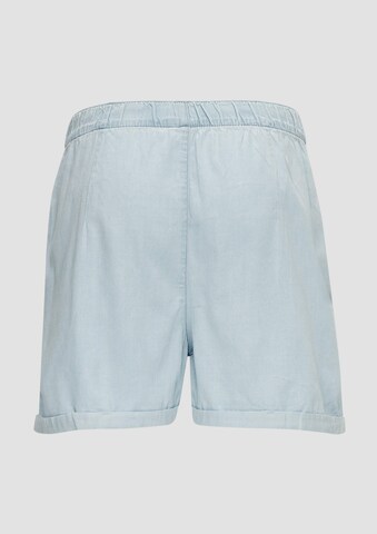 QS Wide leg Broek in Blauw