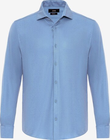 Coupe regular Chemise Antioch en bleu : devant