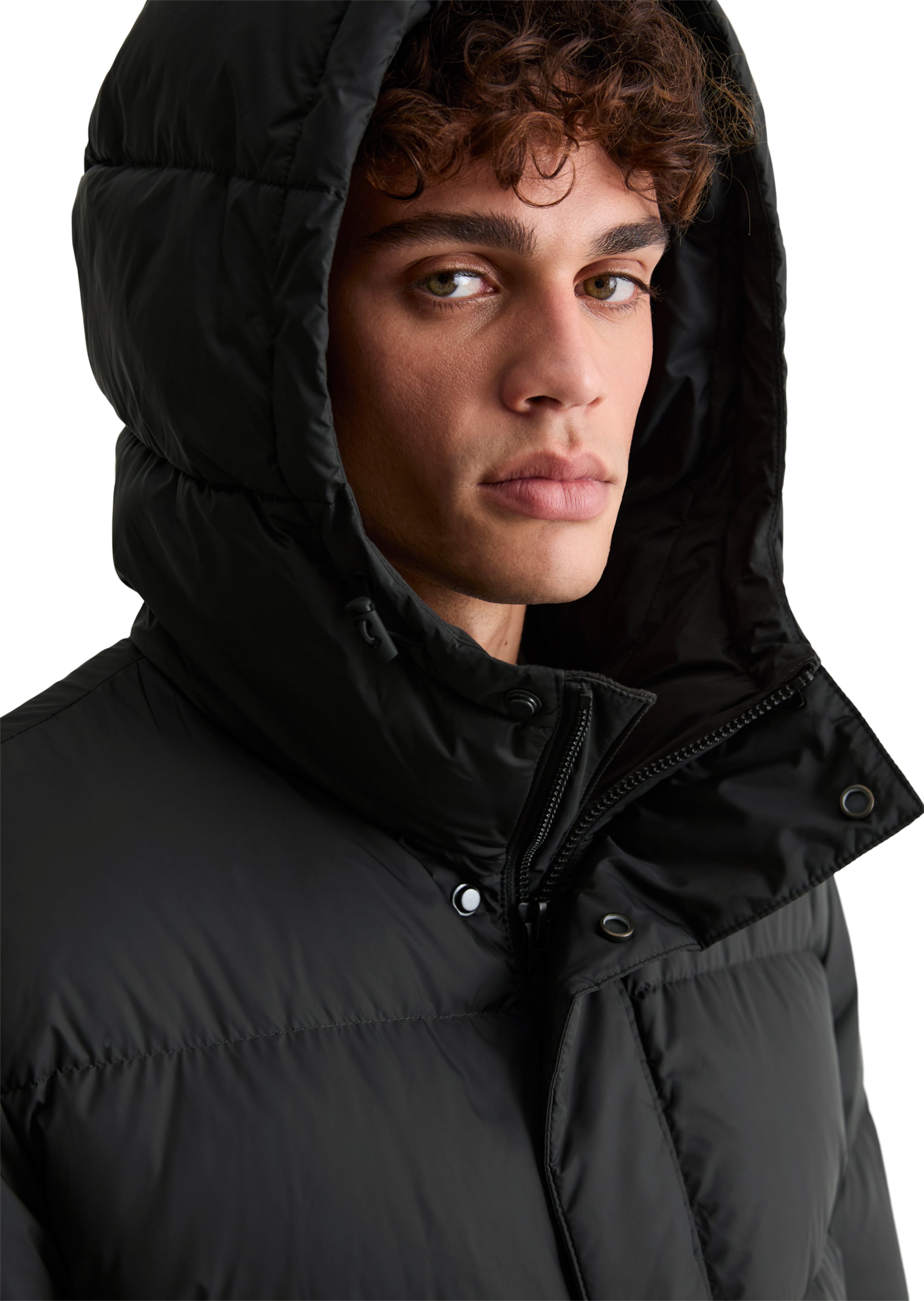 Marc O'Polo DENIM Wintermantel in Schwarz: Vorderseite