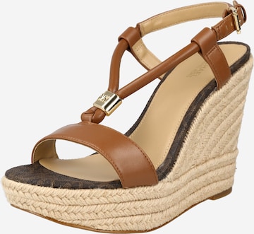 MICHAEL Michael Kors Sandals 'ANNIE' in Brown: front