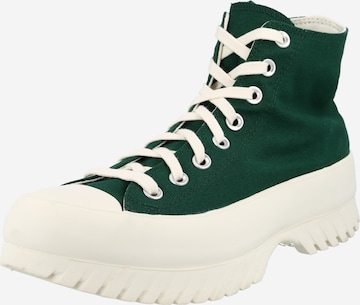 zaļš CONVERSE Augstie brīvā laika apavi 'Chuck Taylor All Star Lugged': no priekšpuses