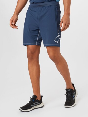 ADIDAS PERFORMANCE Regular Sports trousers 'Hype' in Blue: front