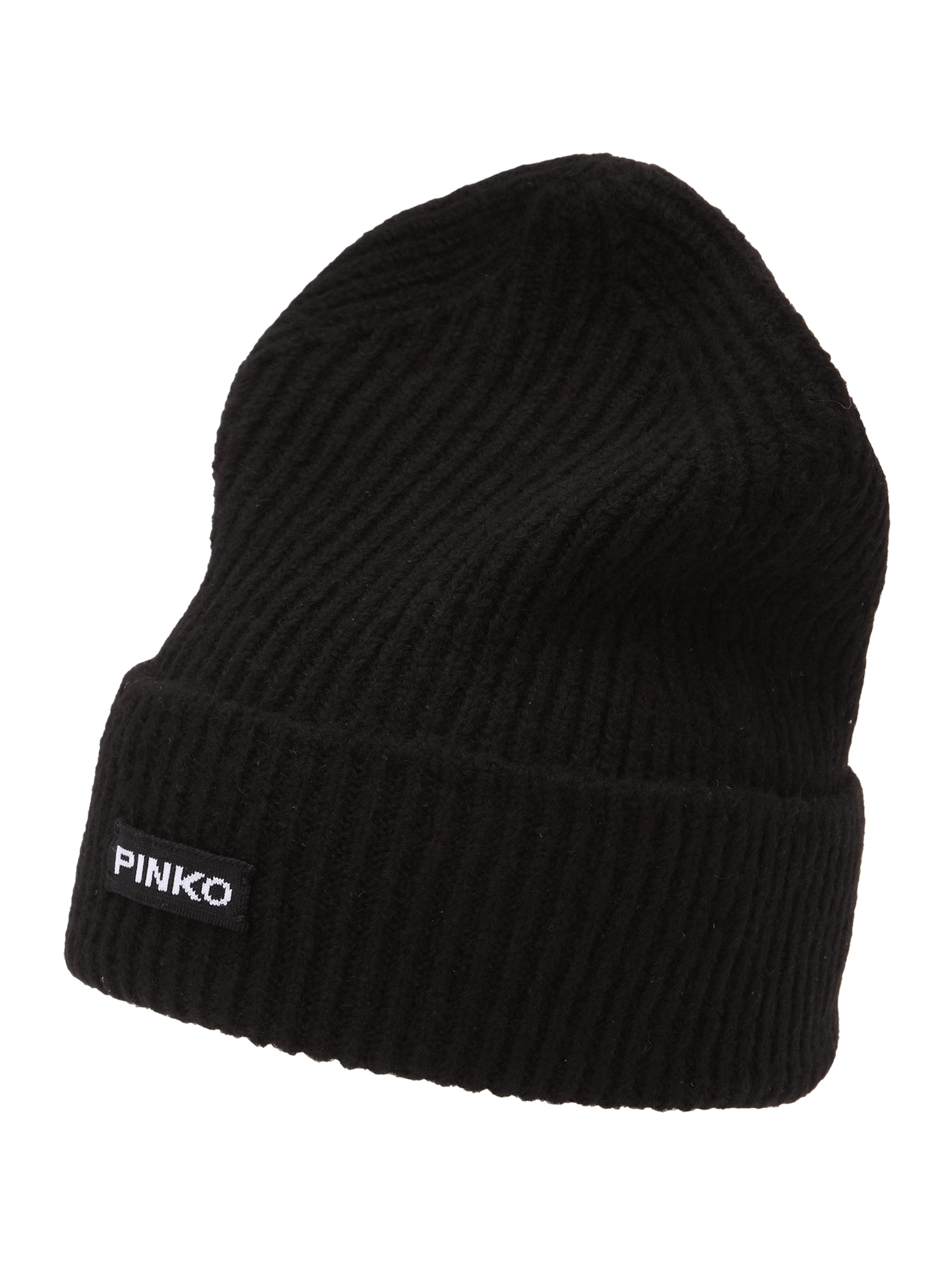 PINKO Beanie 'KAZAKISTAN' in Black: front