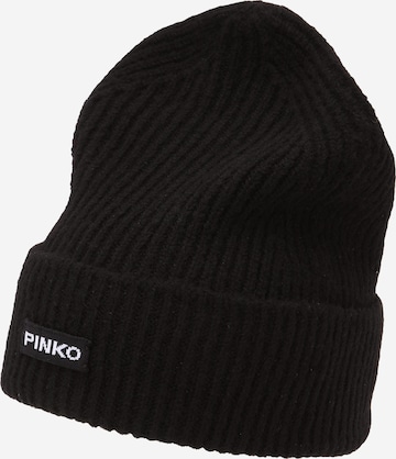 PINKO Muts 'KAZAKISTAN' in Zwart: voorkant