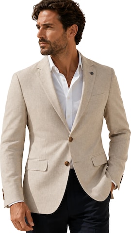 Guild Super Slim Fit Business Blazer 'Extra Slim fit Business Blazer' in Beige: front