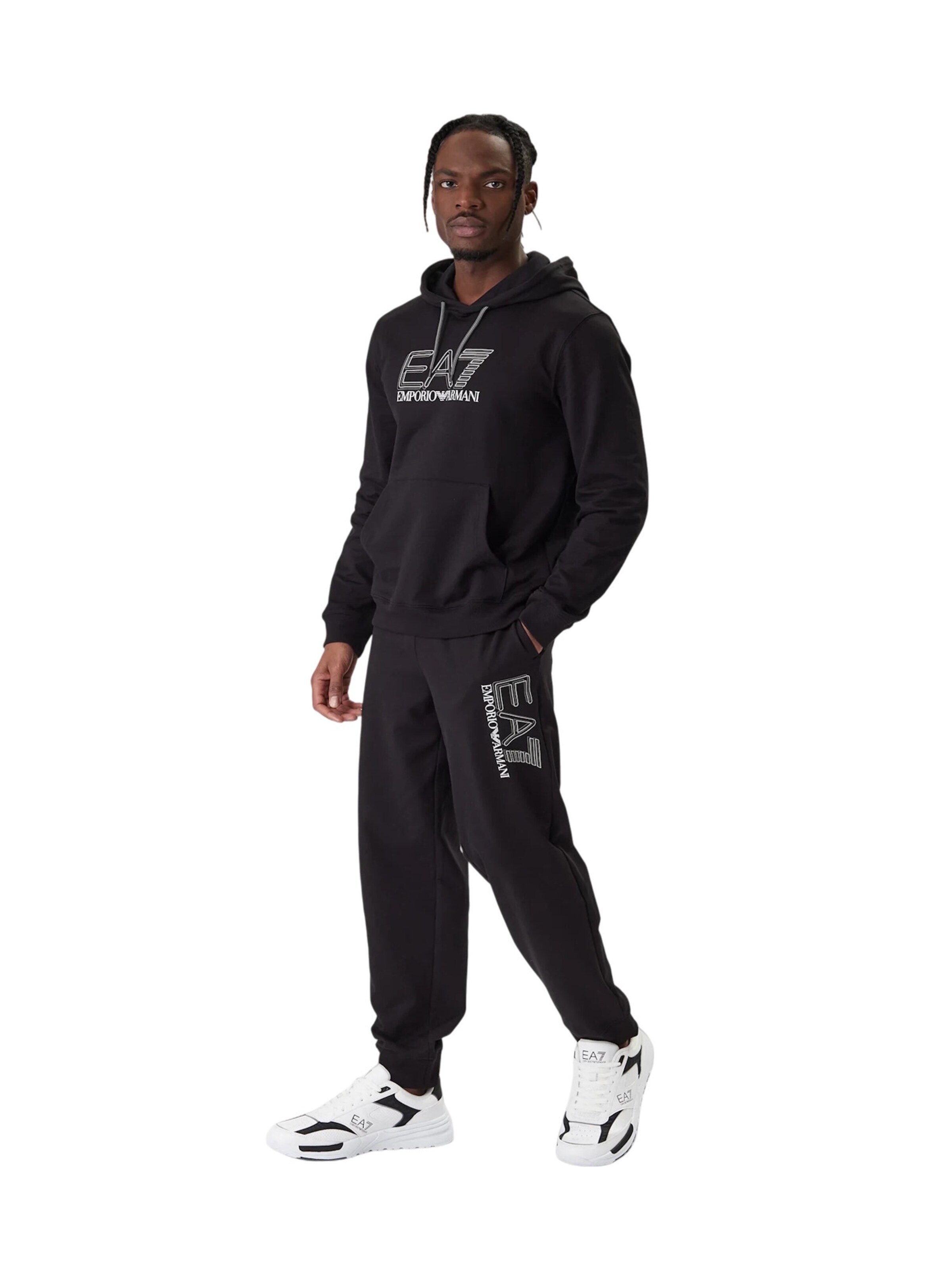 EA7 Emporio Armani Trui in Zwart