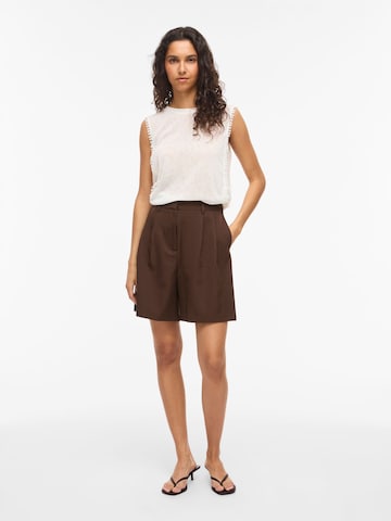 Wide Leg Pantalon à pince 'VIEmla' VILA en marron