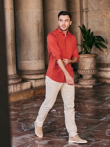 Suitable Slim Fit Hemd‌‌‌‌‌‌‌‌ in Rot