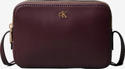 Rankinė su ilgu dirželiu iš Calvin Klein, spalva – Auksas / vyno raudona spalva, Prekių apžvalga