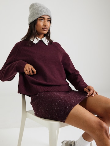 ARMEDANGELS Tröja 'LILIRIAA' i röd: framsida