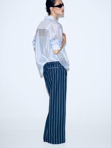 MANGO Wide Leg Hose 'APRIL' in Blau