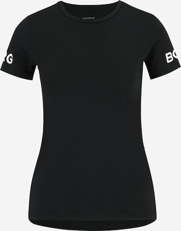 BJÖRN BORG Λειτουργικό μπλουζάκι σε μαύρο: μπροστά
