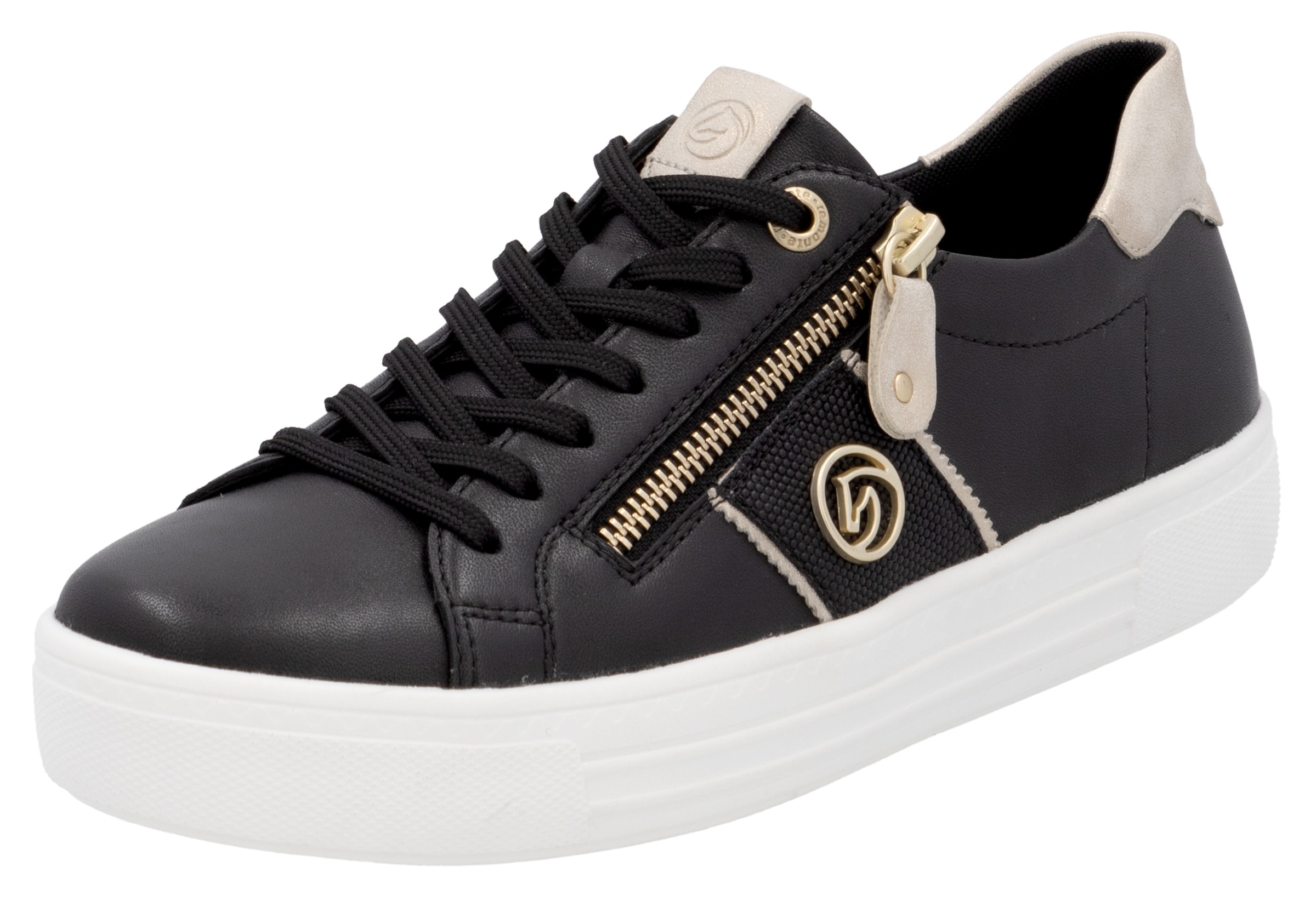 Sneaker bassa di REMONTE in nero: frontale