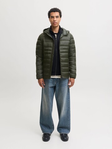 žalia JACK & JONES Demisezoninė striukė 'JJEKingsley'