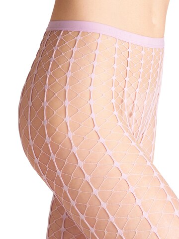 FALKE Slimfit Leggings 'Paradise Net'‌‌‌‌‌‌ in Lila