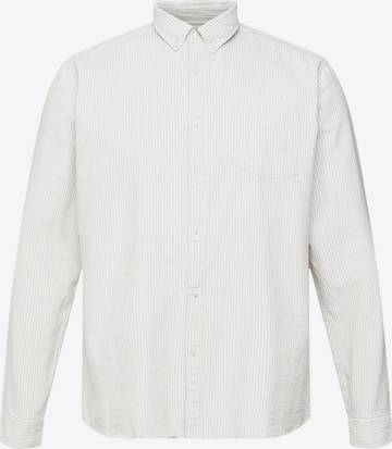 ESPRIT Button Up Shirt in Beige: front