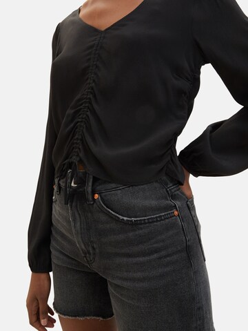 TOM TAILOR DENIM Blus i svart