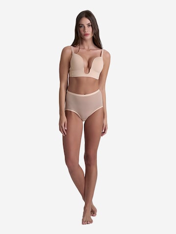 Slip scultant Bye Bra en beige : devant