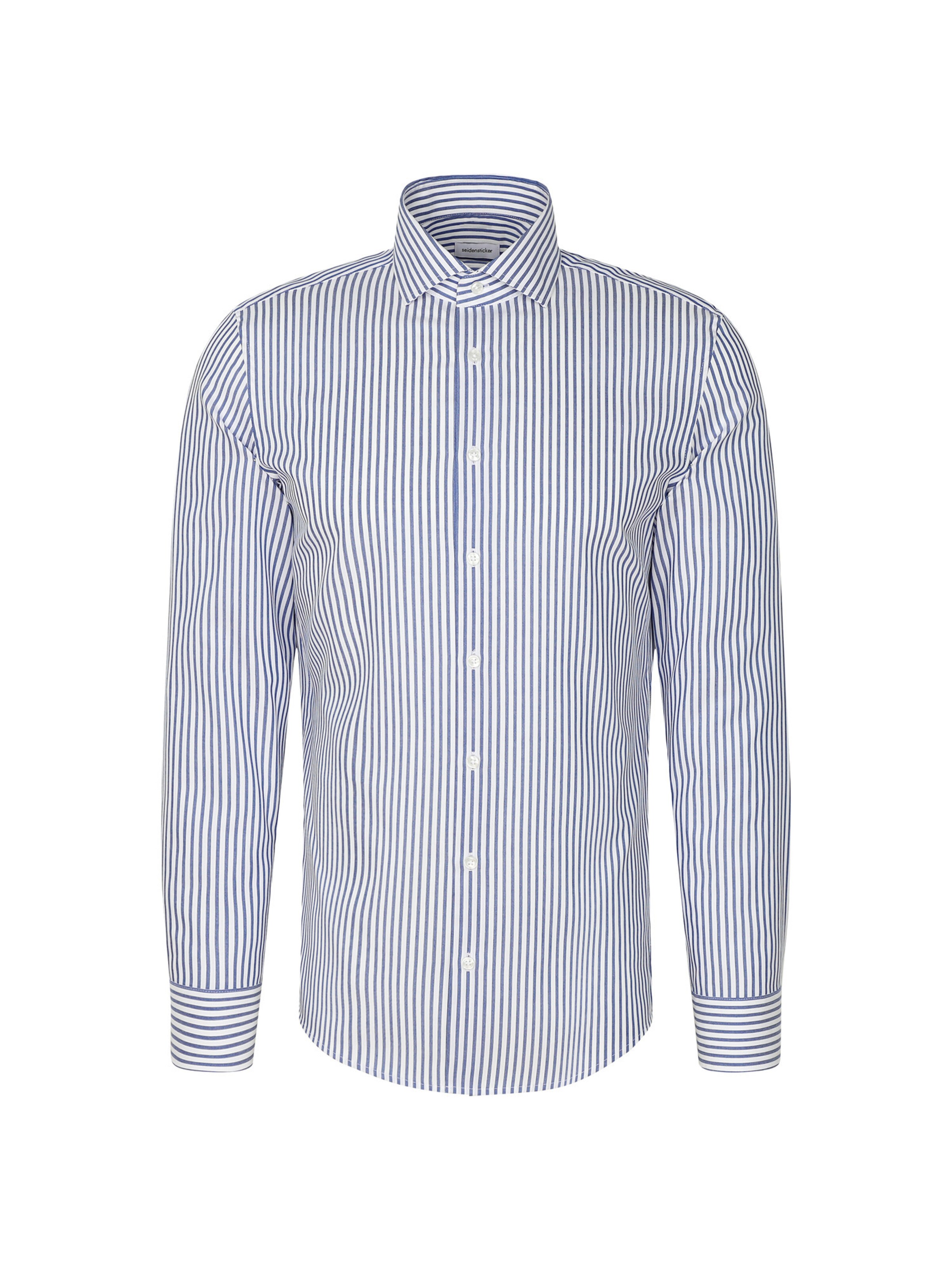 SEIDENSTICKER Slim Fit Hemd in Blau: Vorderseite