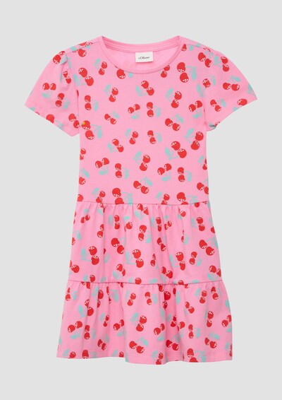 s.Oliver Robe en bleu ciel / menthe / rose clair / rouge vif, Vue avec produit