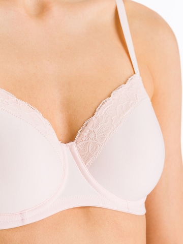 Invisible Soutien-gorge 'Cotton Lace' Hanro en rose