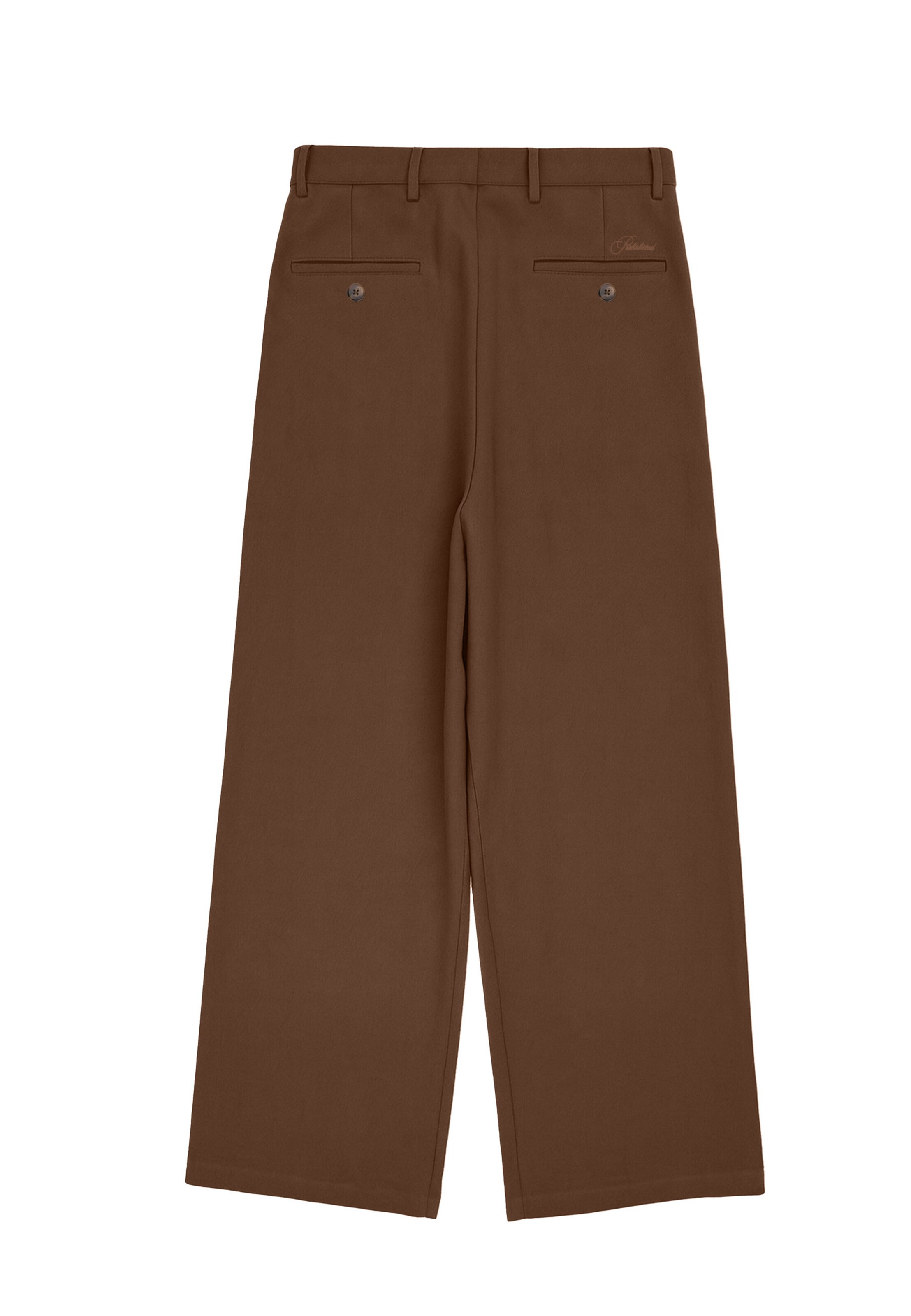 Prohibited Wide leg Pleat-front trousers in Brown