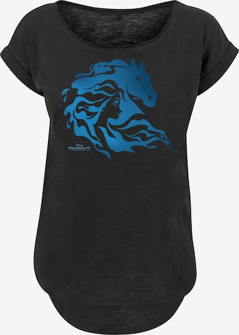 F4NT4STIC T-Shirt 'Disney Frozen 2 Nokk Silhouette' in Schwarz: Vorderseite