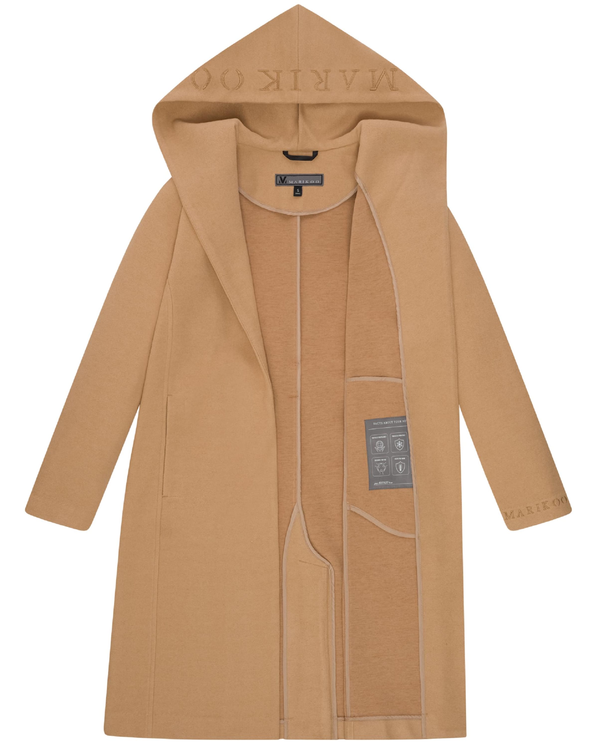 MARIKOO Between-seasons coat 'Kailii 16' in Beige