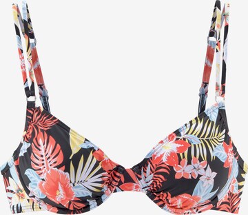 s.Oliver T-shirt Bikini top in Black: front