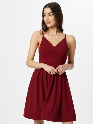 Skirt & Stiletto Cocktail Dress in Red: front