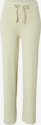ABOUT YOU Szeroka nogawka Spodnie 'Florina' w kolorze zielony: przód