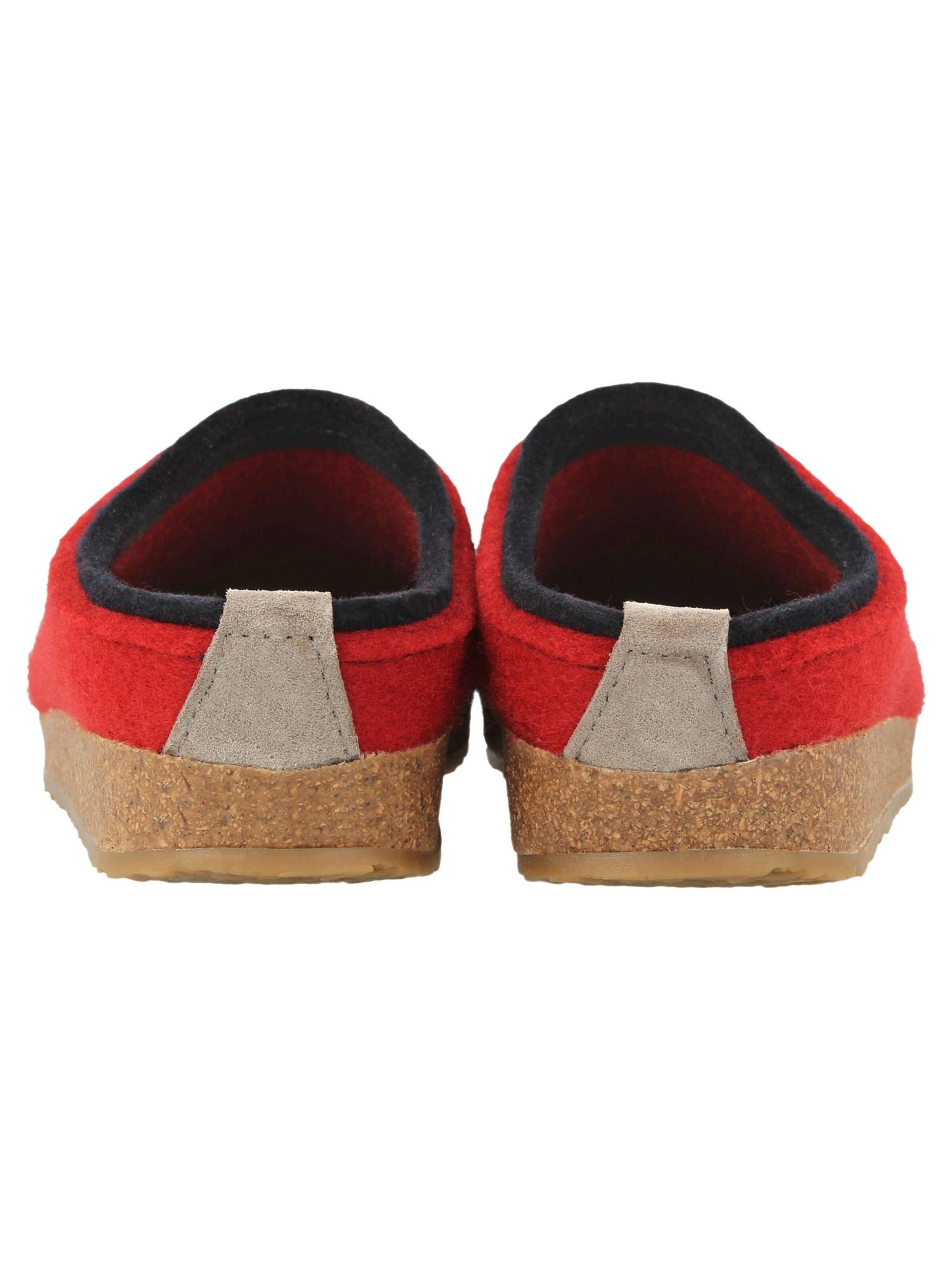 HAFLINGER Slippers 'Grizzly Kris' in Red