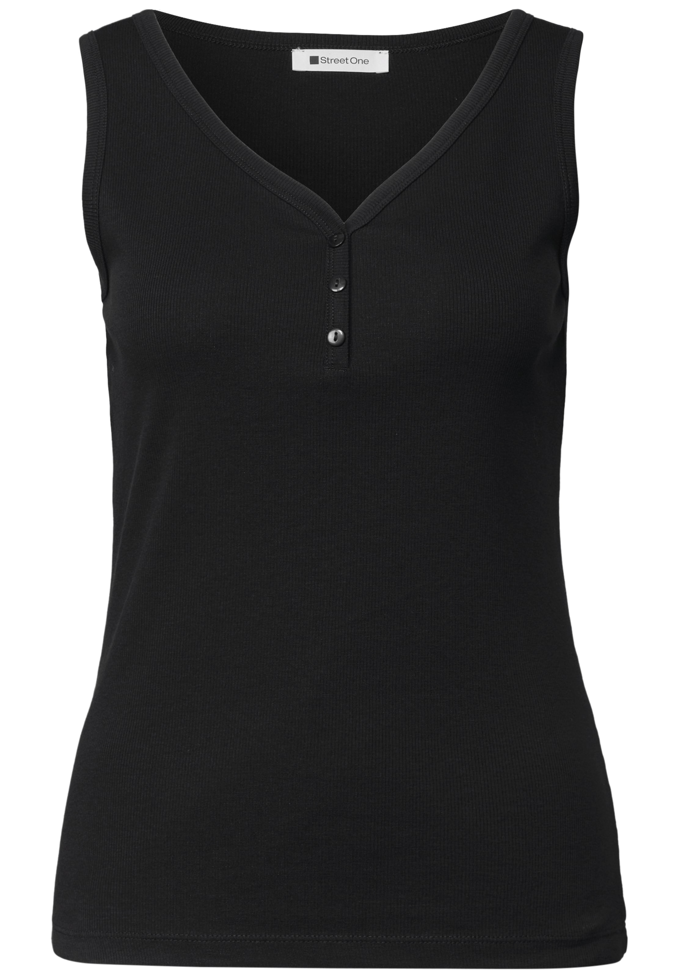 STREET ONE Top in Schwarz: Vorderseite