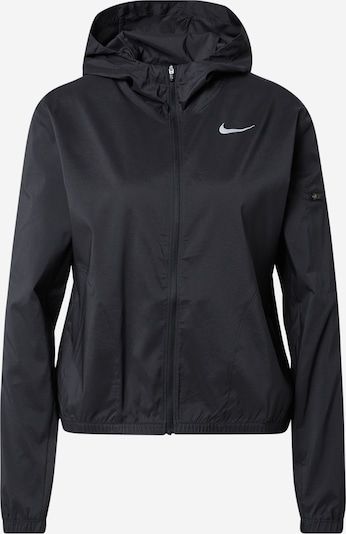 NIKE Športna jakna | srebrno-siva / črna barva, Prikaz izdelka