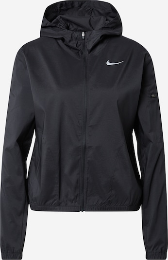 NIKE Sportjacke in silbergrau / schwarz, Produktansicht