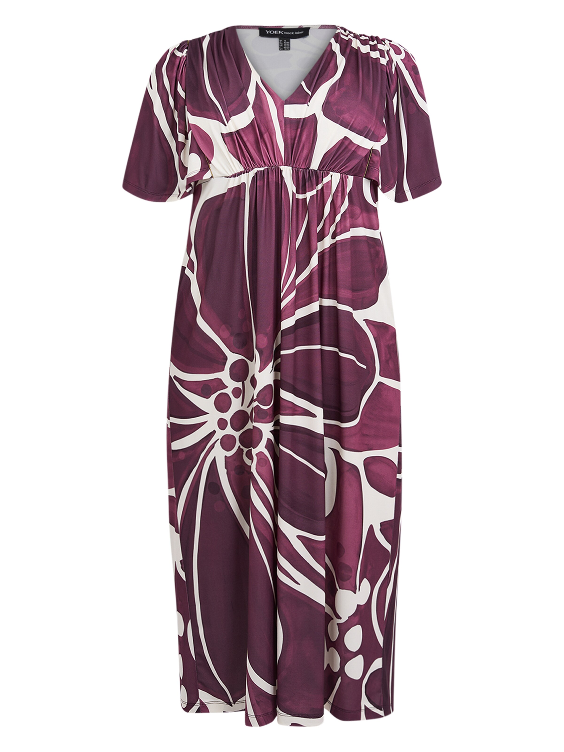 YOEK Jurk in Lila: voorkant