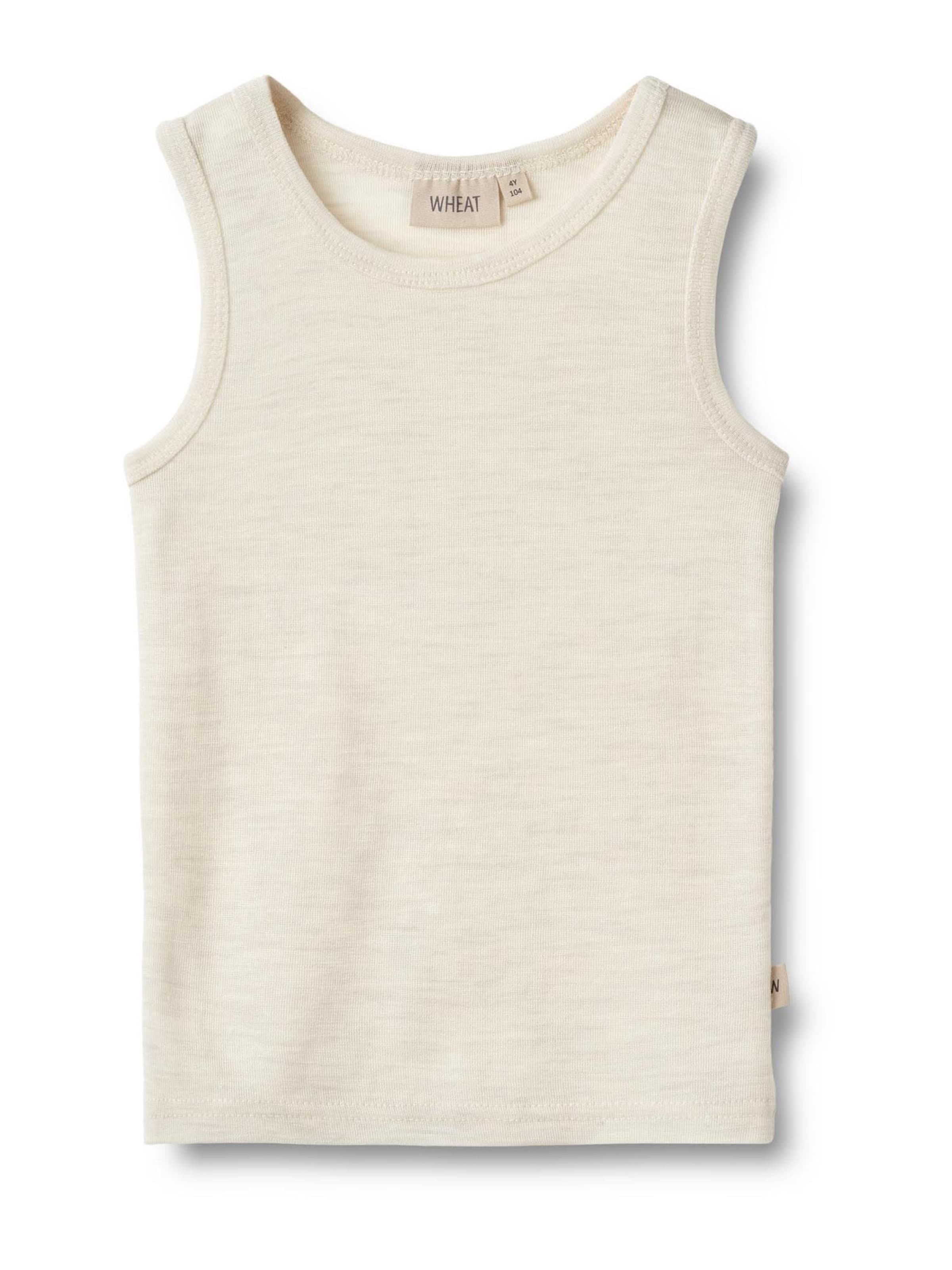 WHEAT Undershirt in White: front