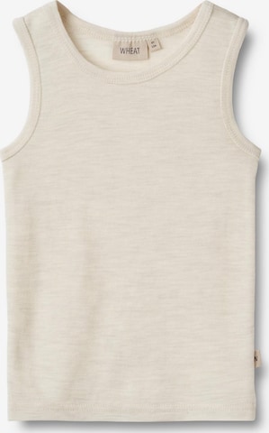 WHEAT - Camiseta térmica en blanco: frente