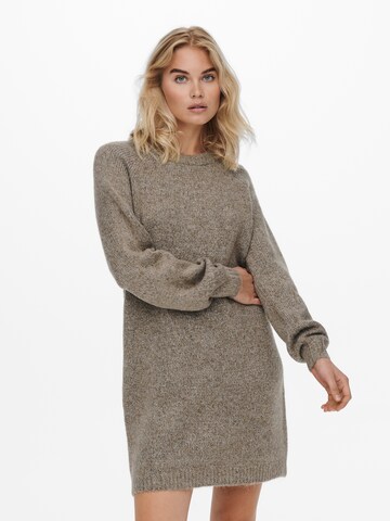 ONLY Knitted dress 'Zolte' in Grey: front