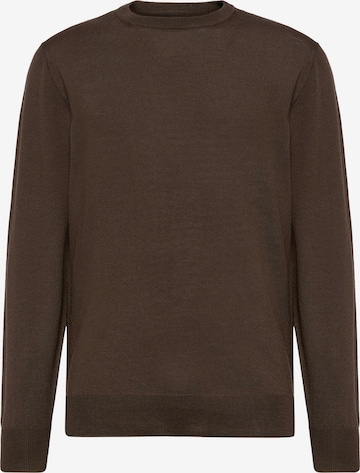 Pull-over Boggi Milano en marron : devant