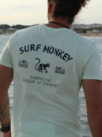 T-Shirt Surf Monkey en jaune